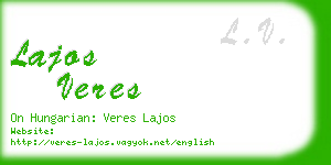 lajos veres business card